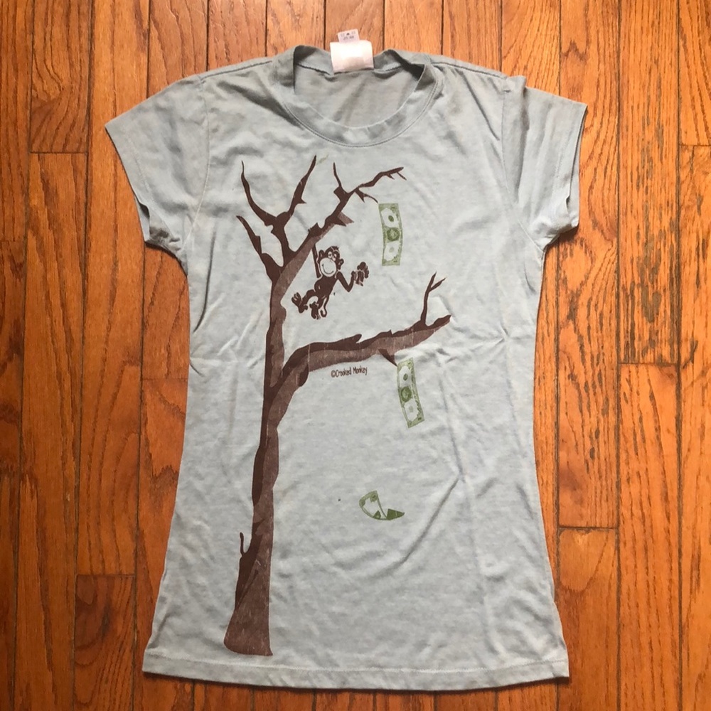 Women’s monkey money tree t-shirt